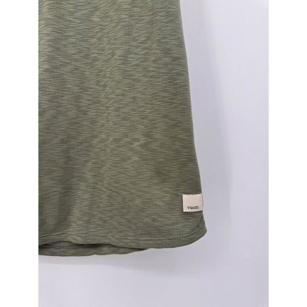 Vuori Sunrise High Neck Tank Women XS Green Racerback VW1012 Ribbed Activewear - Picture 3 of 7